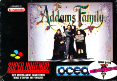 The Addams Family for the Super Nintendo Front Cover Box Scan