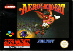 Aero the Acro-Bat for the Super Nintendo Front Cover Box Scan
