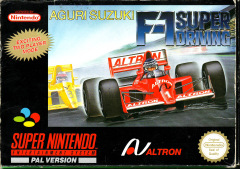 Aguri Suzuki F-1 Super Driving for the Super Nintendo Front Cover Box Scan