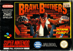 Brawl Brothers: Rival Turf! 2 for the Super Nintendo Front Cover Box Scan
