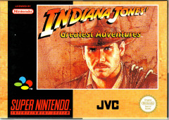 Indiana Jones' Greatest Adventures for the Super Nintendo Front Cover Box Scan
