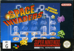 Space Invaders for the Super Nintendo Front Cover Box Scan