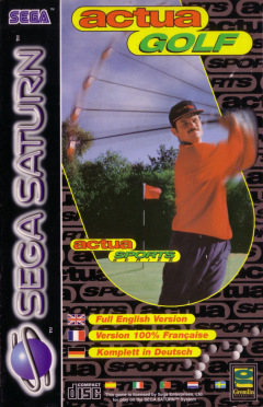 Actua Golf for the Sega Saturn Front Cover Box Scan