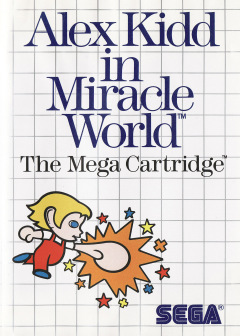 Alex Kidd in Miracle World for the Sega Master System Front Cover Box Scan