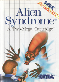 Alien Syndrome for the Sega Master System Front Cover Box Scan