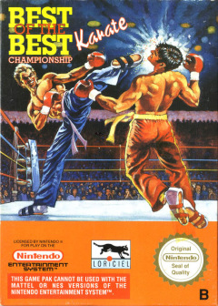 Best of the Best Championship Karate for the NES Front Cover Box Scan