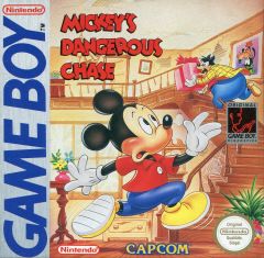 Mickey's Dangerous Chase for the Nintendo Game Boy Front Cover Box Scan