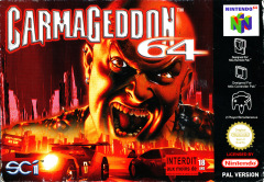 Carmageddon 64 for the Nintendo 64 Front Cover Box Scan