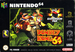 Donkey Kong 64 for the Nintendo 64 Front Cover Box Scan