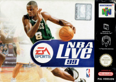 NBA Live 99 for the Nintendo 64 Front Cover Box Scan