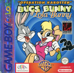 Bugs Bunny & Lola Bunny: Operation Carrot Patch for the Nintendo Game Boy Color Front Cover Box Scan