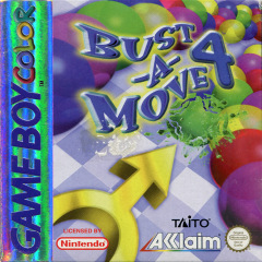 Bust-A-Move 4 for the Nintendo Game Boy Color Front Cover Box Scan