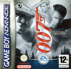 007: Everything or Nothing for the Nintendo Game Boy Advance Front Cover Box Scan