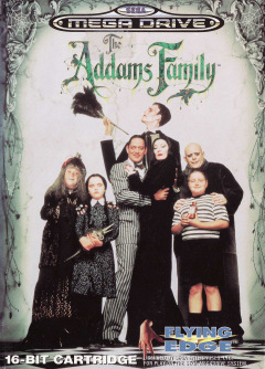 The Addams Family for the Sega Mega Drive Front Cover Box Scan