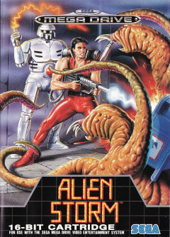 Alien Storm for the Sega Mega Drive Front Cover Box Scan