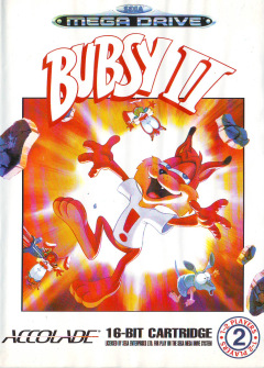 Bubsy II for the Sega Mega Drive Front Cover Box Scan