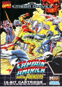 Captain America and the Avengers for the Sega Mega Drive Front Cover Box Scan