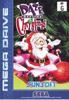 Daze Before Christmas for the Sega Mega Drive Front Cover Box Scan