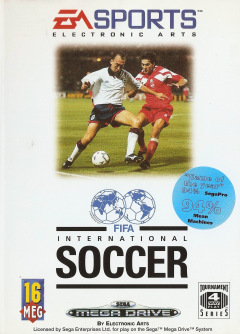 FIFA International Soccer for the Sega Mega Drive Front Cover Box Scan