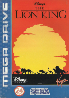 The Lion King (Disney's) for the Sega Mega Drive Front Cover Box Scan
