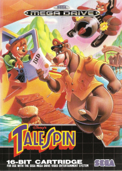 TaleSpin (Disney's) for the Sega Mega Drive Front Cover Box Scan