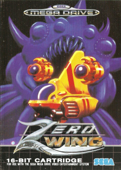 Zero Wing for the Sega Mega Drive Front Cover Box Scan