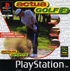 Actua Golf 2 for the Sony PlayStation Front Cover Box Scan