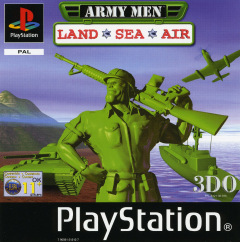 Army Men: Land, Sea, Air for the Sony PlayStation Front Cover Box Scan