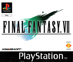 Final Fantasy VII for the Sony PlayStation Front Cover Box Scan