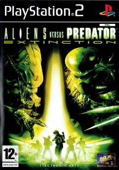 Aliens versus Predator: Extinction for the Sony PlayStation 2 Front Cover Box Scan