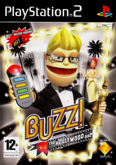 Buzz! The Hollywood Quiz for the Sony PlayStation 2 Front Cover Box Scan