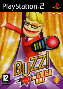 Buzz! The Mega Quiz for the Sony PlayStation 2 Front Cover Box Scan