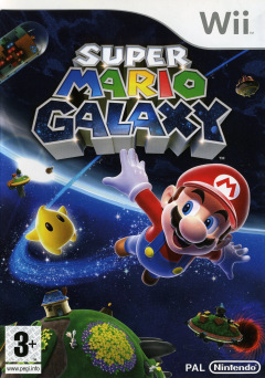 Super Mario Galaxy for the Nintendo Wii Front Cover Box Scan
