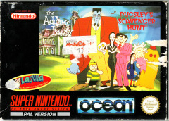 The Addams Family: Pugsley's Scavenger Hunt for the Super Nintendo Front Cover Box Scan