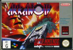 Arkanoid for the Super Nintendo Front Cover Box Scan