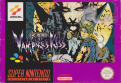 Castlevania: Vampire's Kiss for the Super Nintendo Front Cover Box Scan