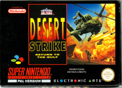 Desert Strike: Return to the Gulf for the Super Nintendo Front Cover Box Scan