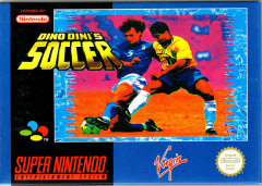 Dino Dini's Soccer for the Super Nintendo Front Cover Box Scan