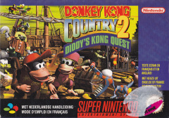 Donkey Kong Country 2: Diddy's Kong Quest for the Super Nintendo Front Cover Box Scan
