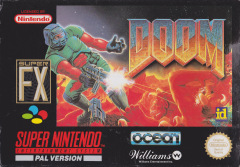 Doom for the Super Nintendo Front Cover Box Scan