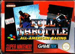 Full Throttle: All-American Racing for the Super Nintendo Front Cover Box Scan
