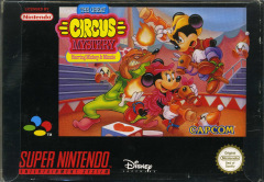 The Great Circus Mystery starring Mickey & Minnie for the Super Nintendo Front Cover Box Scan
