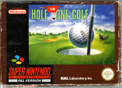 HAL's Hole in One Golf for the Super Nintendo Front Cover Box Scan