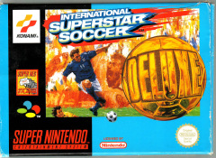 International Superstar Soccer Deluxe for the Super Nintendo Front Cover Box Scan