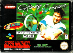 Jimmy Connors Pro Tennis Tour for the Super Nintendo Front Cover Box Scan
