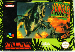 Jungle Strike: The Sequel to Desert Strike for the Super Nintendo Front Cover Box Scan
