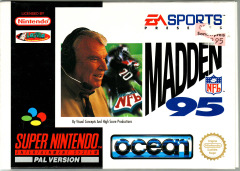Madden NFL 95 for the Super Nintendo Front Cover Box Scan