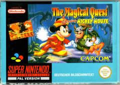 The Magical Quest starring Mickey Mouse for the Super Nintendo Front Cover Box Scan