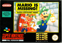 Mario is Missing! for the Super Nintendo Front Cover Box Scan