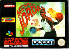 Michael Jordan: Chaos in the Windy City for the Super Nintendo Front Cover Box Scan